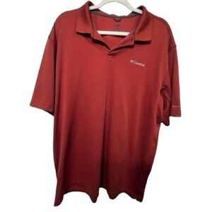 Columbia Men’s Omni-Shade UPF Sun Protection Polo Golf Shirt Burnt Orange XXL